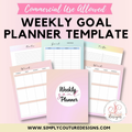 Weekly Goal Planner Template